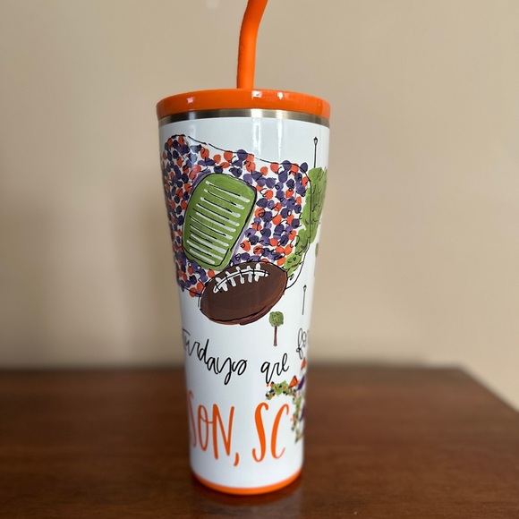 Swig Life Other - Swig Life 32 oz Stainless Steel Tumbler with Straw | Clemson SC Football